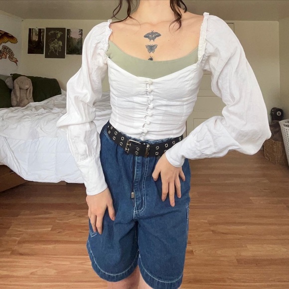 Reformation Hogan Linen Blouse - Picture 3 of 3